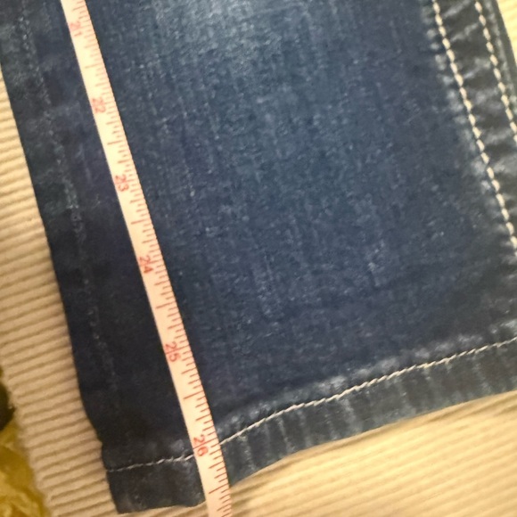 Miss Me  Jeans Size 25 Rhinestone Fleur-de-Lis - Picture 8 of 11